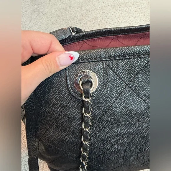 Chanel Quilted Caviar Tote Bag! - Picture 6 of 10